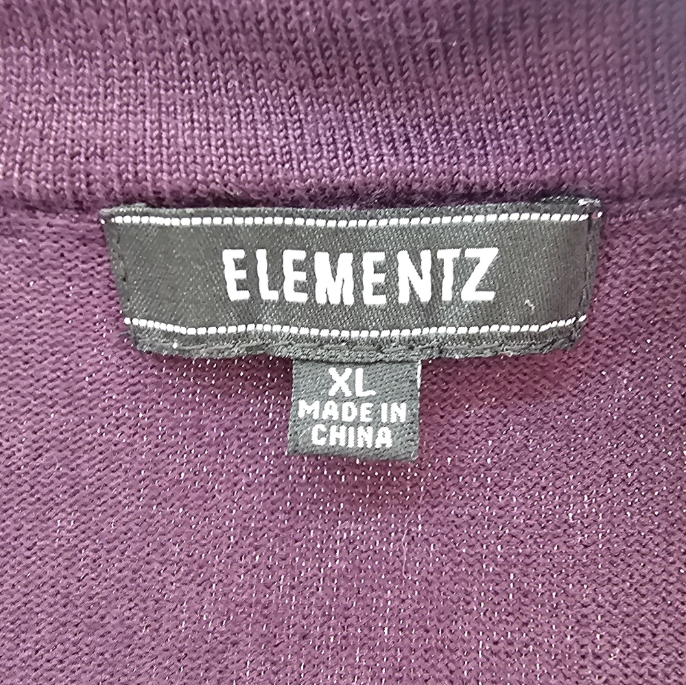 Elementz Woman's Purple Velvet Ruffle Cardigan Sweater XL Romantic Gothic Retro - Picture 11 of 13